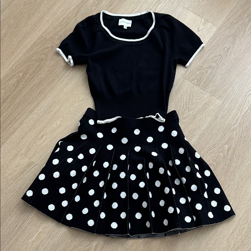 Black and White Polka Dot Dress